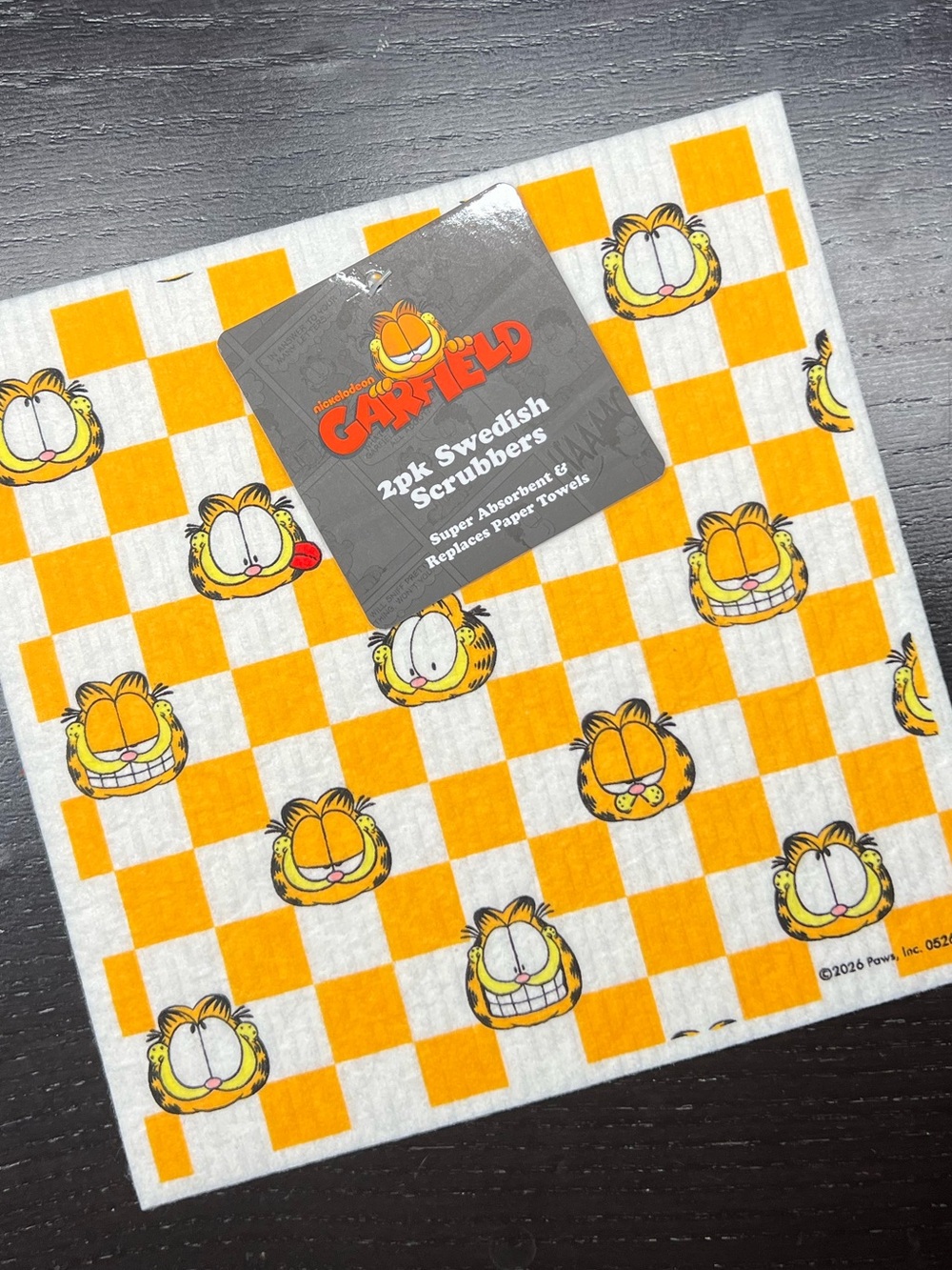 B💲5 🆕 Nickelodeon Garfield Re-useable Swedish Scrubbers Wash Cloths | 7699